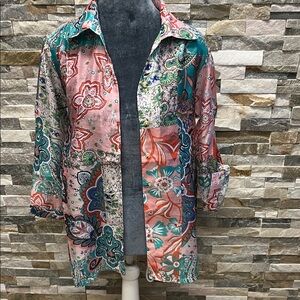 NEW Floral Patchwork Blouse - Multicolor